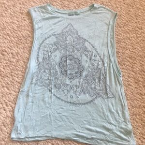Blue tribal tank top - Size S
